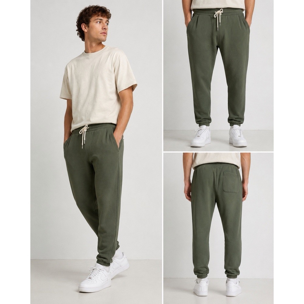 John Elliott Mens L Olive Green Escobar SweatpantsJoggers French Terry